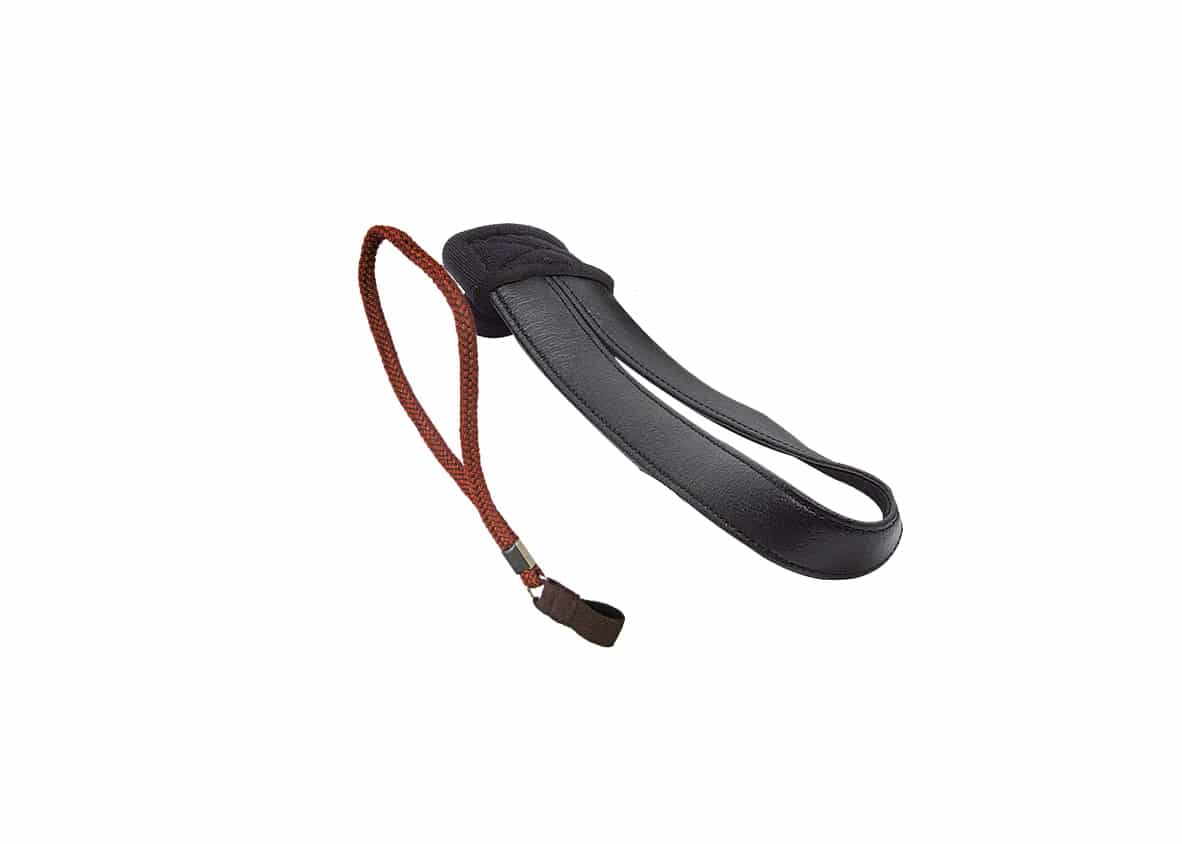 661sw Stockschlaufe Kunstleder schwarz