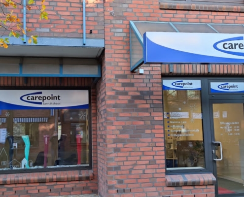 Schaufenster eines Carepoint Fachgeschäft