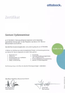 Carepoint Zertifikat Genium Updateseminar