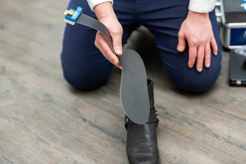Messsohle zur Innendruckmessung im Schuh