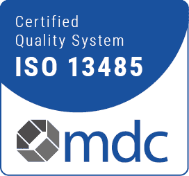 Zertifiziert nach mdc Qualitätsmanagement, ISO 13485